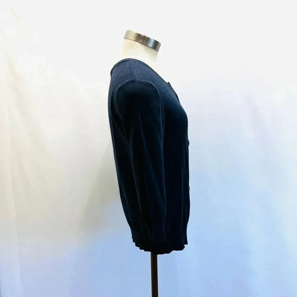 ABOUND Women 3/4 Sleeve Open Front Blue Cardigan Blue Sweater Size Extra Large - Picture 6 of 14